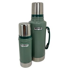 Stanley Classic Green Stainless Steel Thermos Set (1.9L & 0.5L)